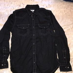 Black Express Button Shirt (M)